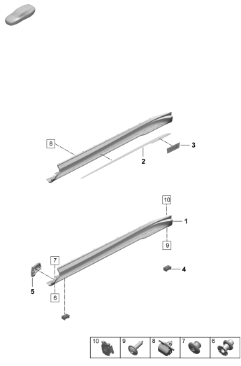 810-290 - Garniture bas de caisse
Elements carross.amovibles