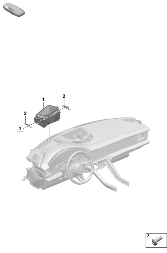 915-000 - projection sur le pare-brise
(Head-up-Display)