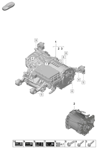 151-050 - Moteur de rechange
Moteur princ. entrain. electr.
Essieu arriere