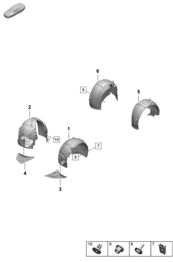 801-760 - coquille de passage de roue
Elements carross.amovibles