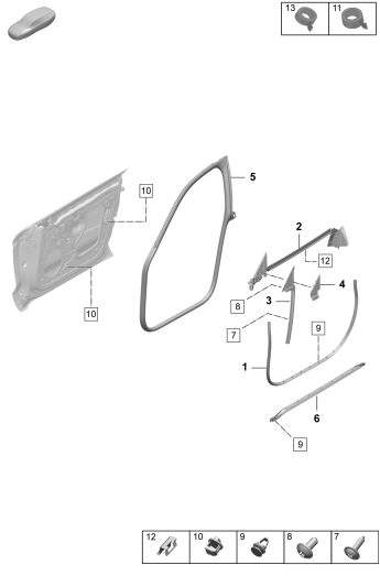 804-100 - joint de porte
Elements carross.amovibles