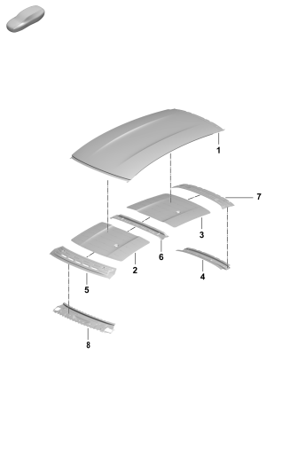 801-450 - Panneau de toit exterieur
Traverse