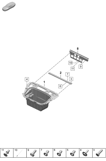 801-130 - Partie avant
Coffre
Elements carross.amovibles