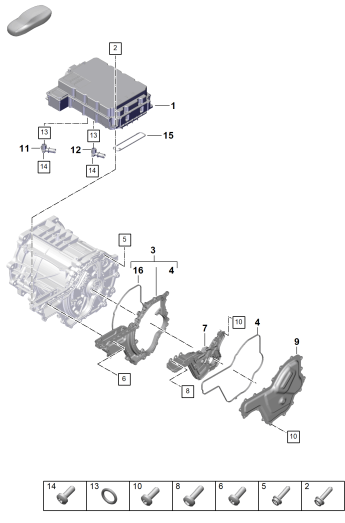 152-050 - Moteur princ. entrain. electr.
pieces detail
Essieu arriere