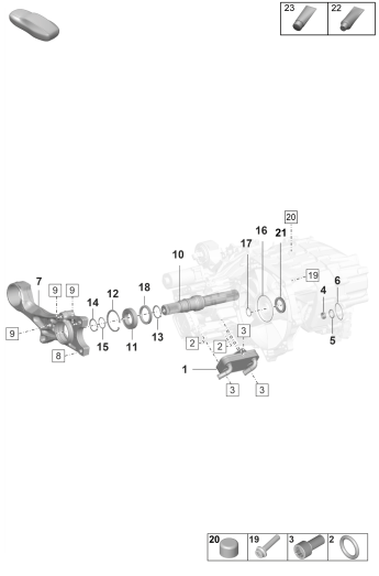 355-100 - transmission ar
pieces detail