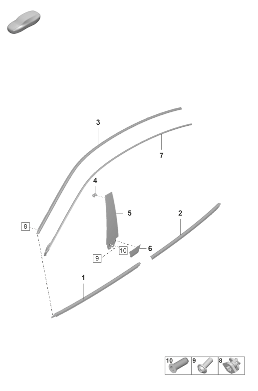 810-160 - moulure p. porte