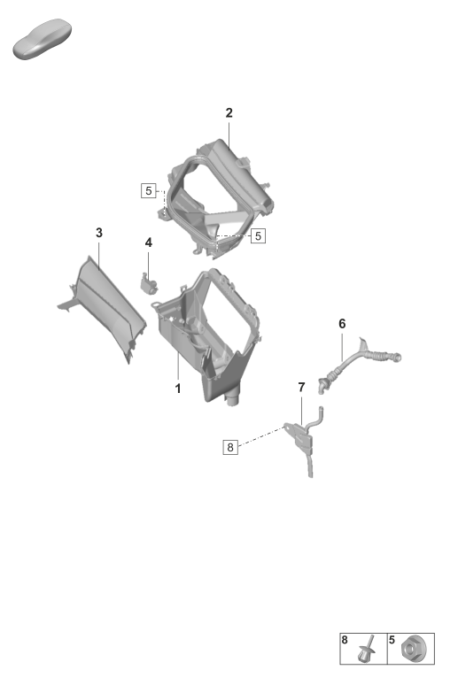 813-000 - Chauffage, climatiseur
Aspiration d'air frais
caisson d'eau