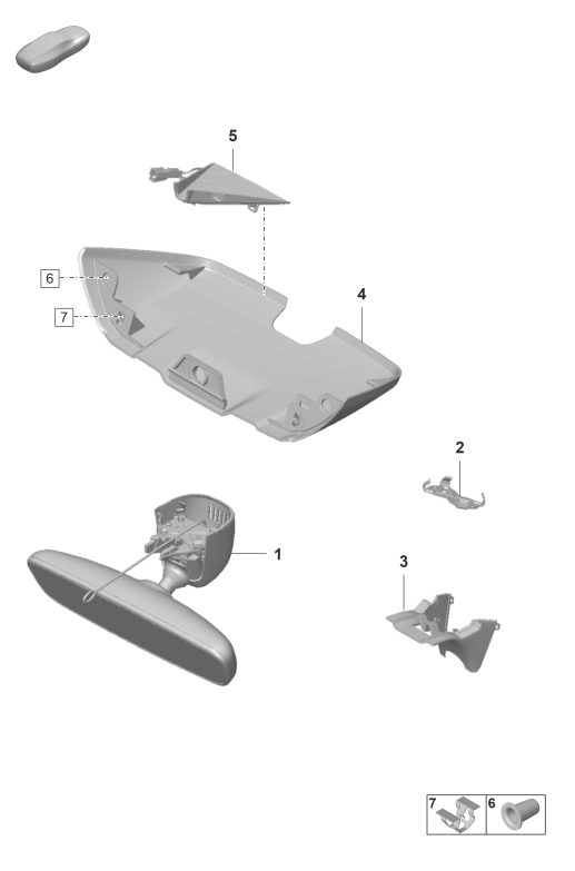 809-600 - Retroviseur interieur
cache