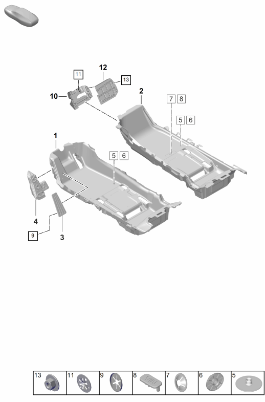 807-100 - Revetement de plancher (tapis)
Garnitures