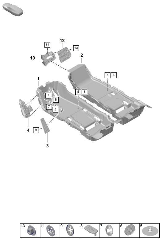 807-110 - Revetement de plancher (tapis)
Garnitures