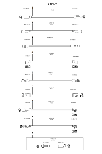 912-100 - Kit de reparation pour
cable d'antenne