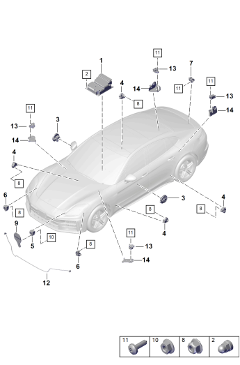 901-900 - Calculateur
Capteurs
Airbag
Capteur de pression
Protection pietons