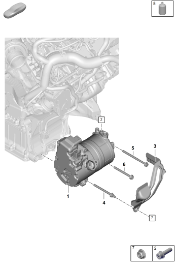 815-510 - Chauffage, climatiseur
pour vehicules avec
transmission hybride
Compresseur clim. electrique