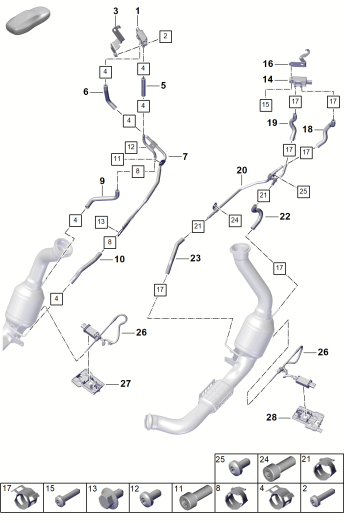 202-300 - systeme d'echappement
Syst. epuration gaz d'echap.
Capteurs
pour véhicules avec filtre à
particules moteur essence