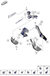 202-420 - systeme d'echappement
Protection contre la chaleur
Tuyau de ventilation
Attention! Pas de montage
mixte de differents fabricants
admis!
Pour le remplacement, utiliser
exclusivement des pieces du
meme fabricant que l'existant.
Si toutes les pieces sont
remplacees, il est possible
de changer de fabricant.
D             >> - 13.04.2025