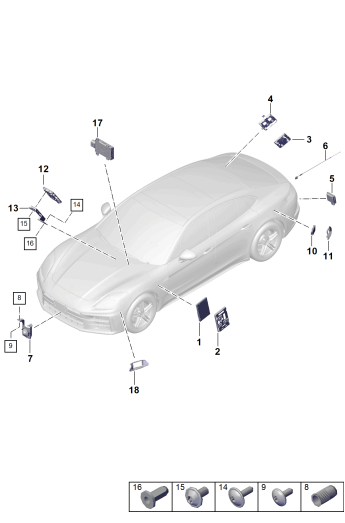 901-300 - Calculateur (BCM) pour
syst. confort et reseau bord
Calculateur pour
ouverture de porte de garage
regulation des distances
pour vehicules avec
assistant de changem. de voie