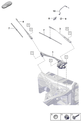 906-000 - Essuie-glace complet
Detecteur de pluie