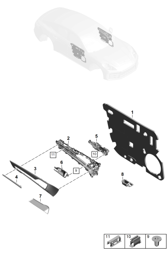 808-400 - Garniture de porte
Elements carross.amovibles