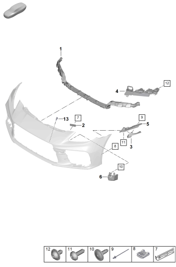 802-210 - Pieces de fixation
pare-chocs