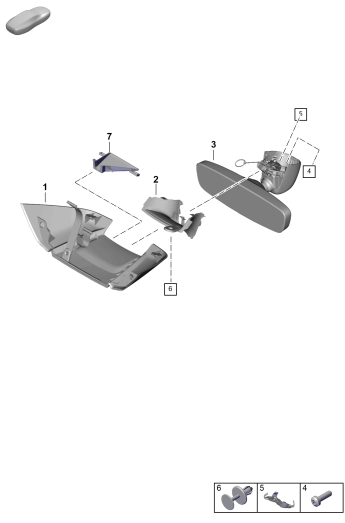 809-600 - Retroviseur interieur
Elements carross.amovibles