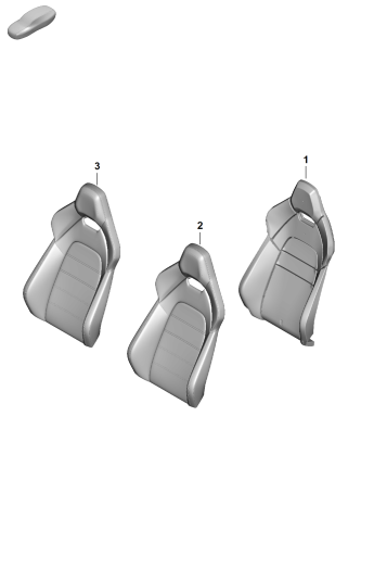 817-320 - Partie en mousse
Garniture dossier
siege sport