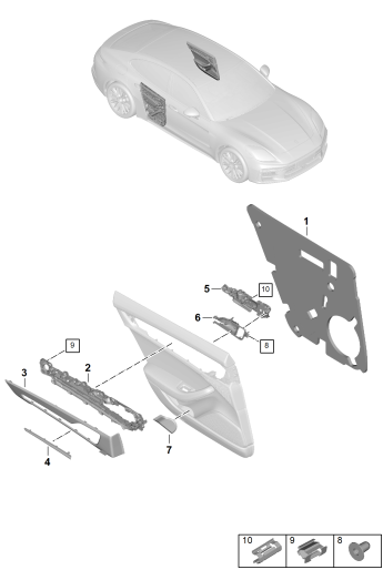 808-900 - Garniture de porte
Elements carross.amovibles