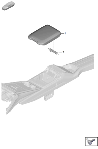 809-350 - accoudoir
couvercle
Console centrale