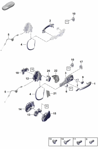 804-250 - poignee de porte ext.
Serrure de porte
