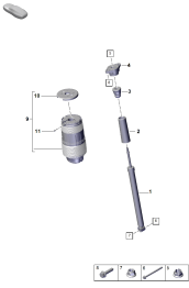 502-000 - Suspension pneumatique
Amortisseur
Régulation active amortissem.