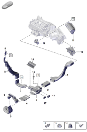 813-700 - guidage d'air
Climatiseur 2 zones
ventilation compartim.passag.