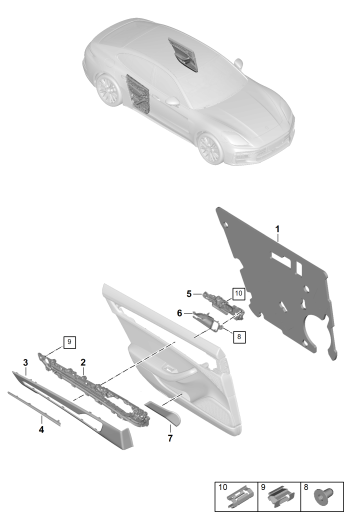 808-910 - Garniture de porte
Elements carross.amovibles