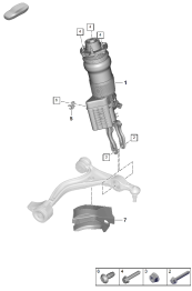 402-010 - Suspension pneumatique
jambe de force complete