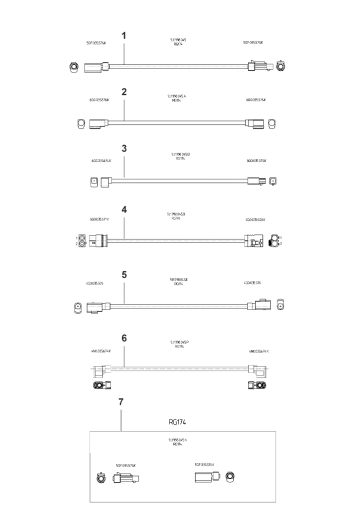 912-000 - Kit de reparation pour
cable d'antenne