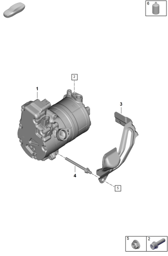 815-500 - Chauffage, climatiseur
pour vehicules avec
transmission hybride
Compresseur clim. electrique