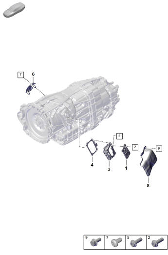 302-050 - Boîte vit. embr.double 8 rap.
- PDK -
pour vehicules avec
transmission hybride
Elements carross.amovibles