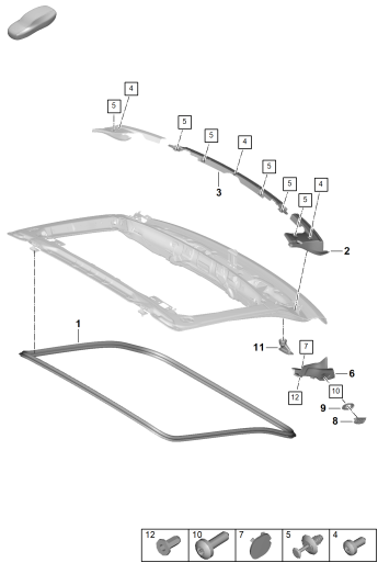 803-120 - Joints
Elements carross.amovibles
Coffre arriere