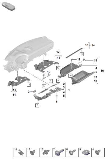 809-150 - Pieces mont. planche de bord
