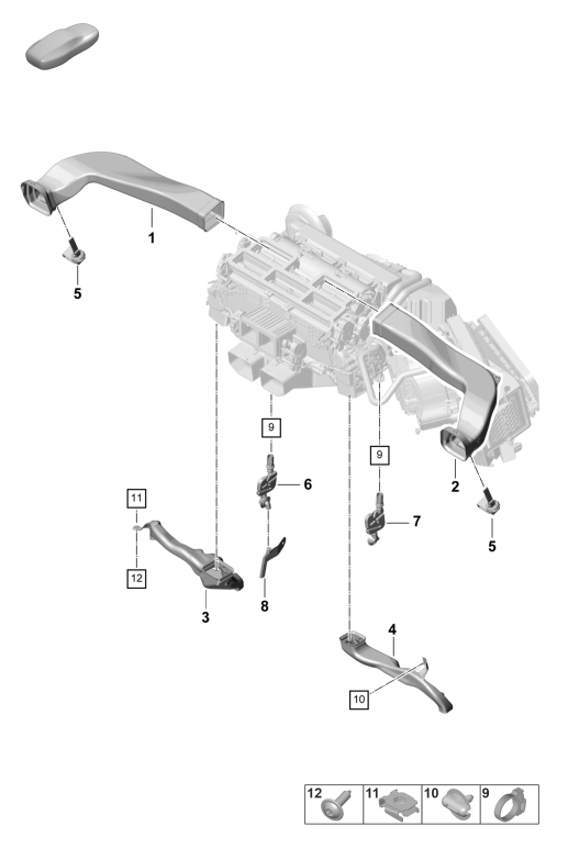 813-600 - Chauffage, climatiseur
guidage d'air
tableau de bord