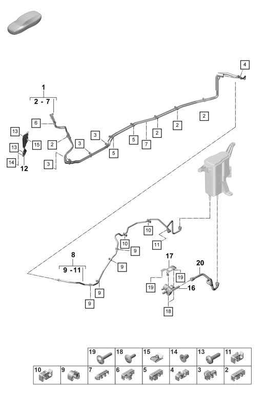 201-100 - conduite de carburant
Bas de caisse