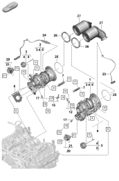 202-010 - Turbocompresseur a gaz d'ech.
Collecteur d'echappement
Sonde lambda