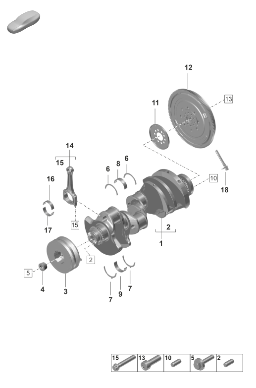102-010 - Vilebrequin
bielle
Volant-moteur bimasse