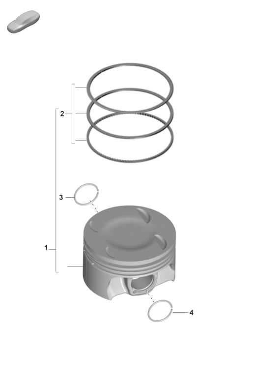 102-300 - piston complet
segment de piston