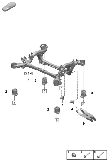501-000 - Faux-chassis
Essieu arriere