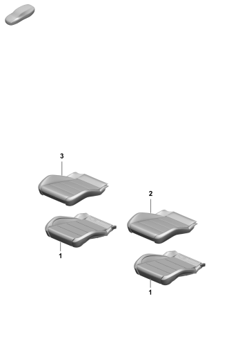 817-400 - Partie en mousse
Garniture de siege
Siege de serie