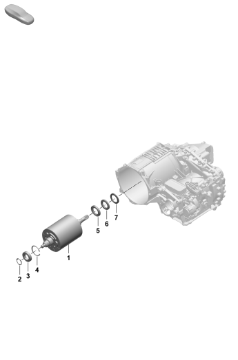 153-410 - Moteur princ. entrain. electr.
Unite de rotor
Essieu arriere