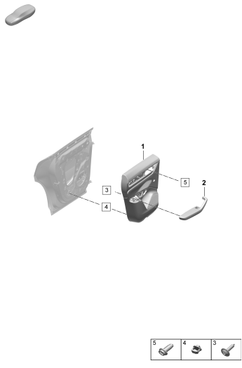 808-500 - revetements de porte
p. vehicules avec
equipement similicuir
accoudoir (similicuir)
Eclairage interieur