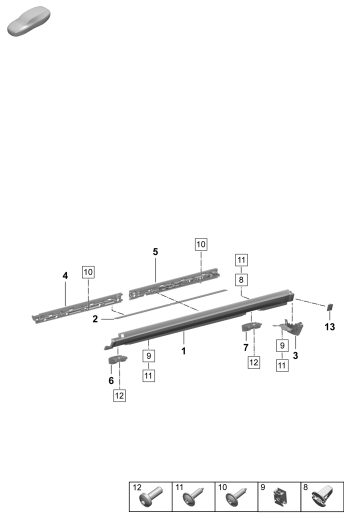 810-260 - Garniture bas de caisse
Elements carross.amovibles
GTS