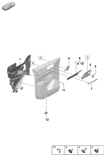 808-450 - Elements carross.amovibles
Garniture de porte