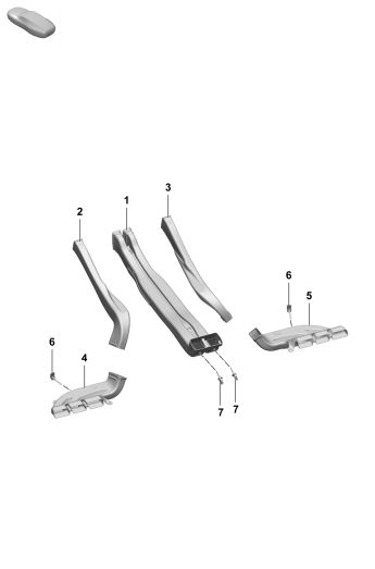 813-201 - guidage d'air
Console centrale