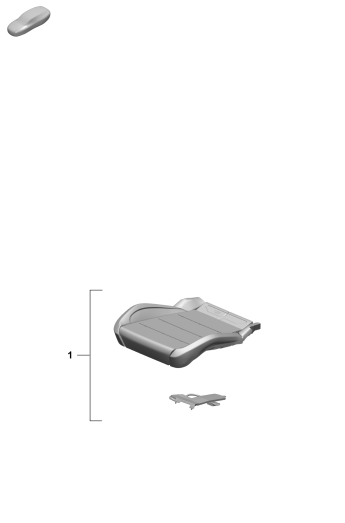 817-450 - Kit de reparation pour syst.
detection d'occupation siege
(cote passager)
contenu :
Partie en mousse
detection occupation siege
element chauffant